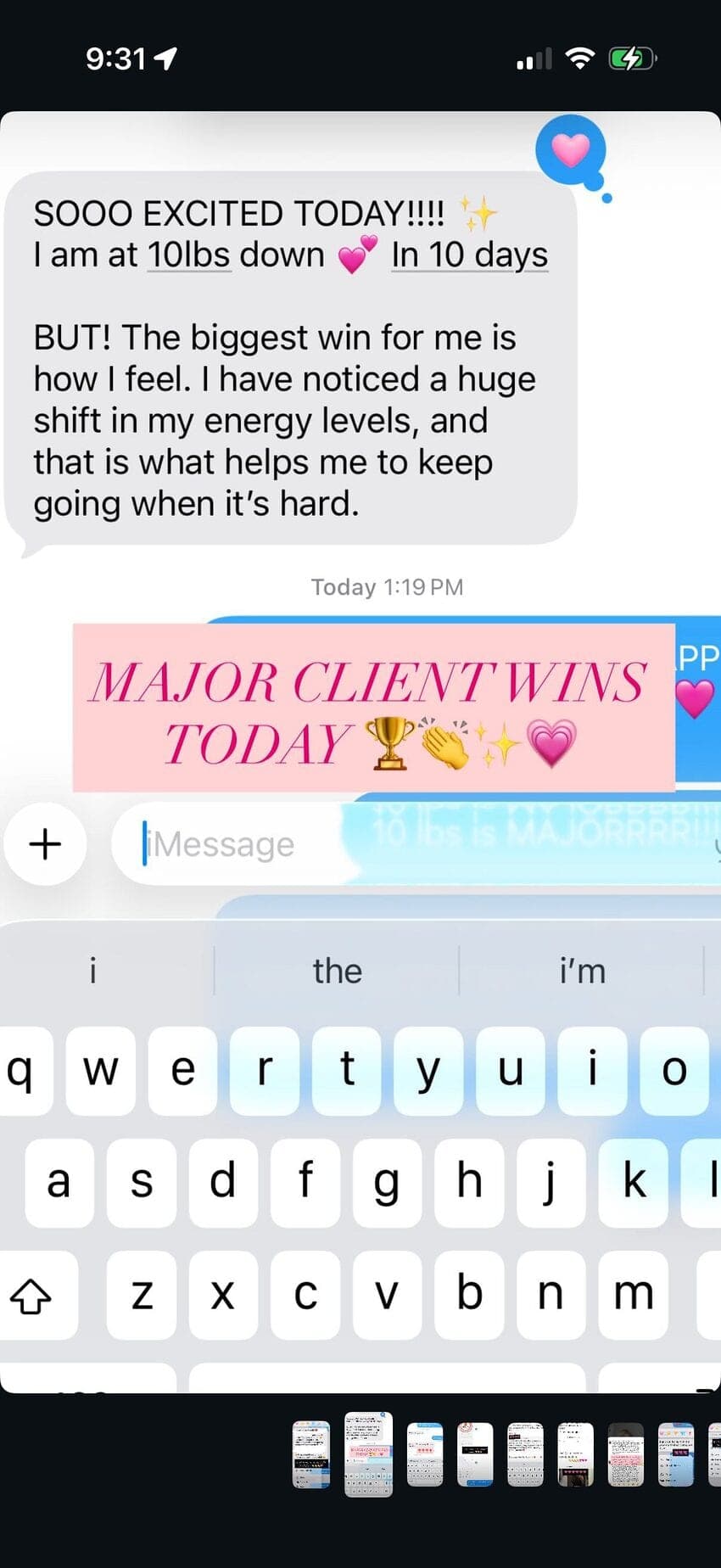 Client message 1