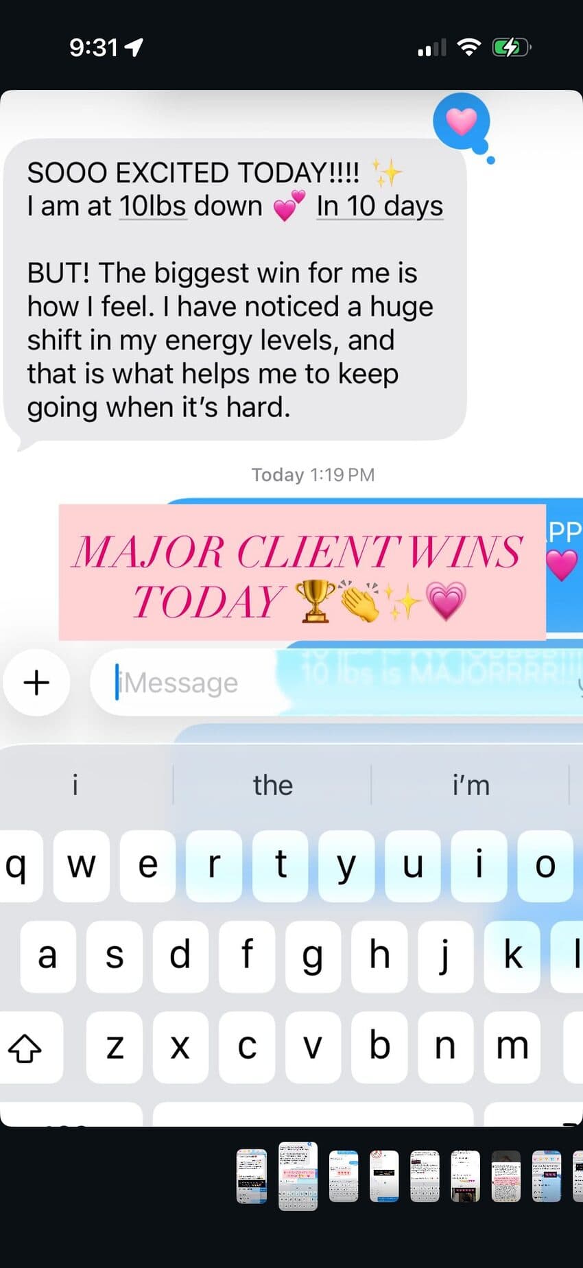 Client message 1